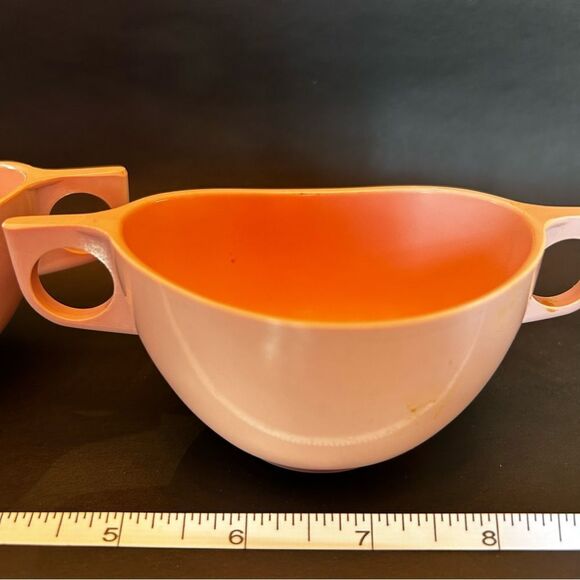 Perfect Condition Vintage Sun Valley Melmac Cream and Sugar Servers - Picture 4 of 9